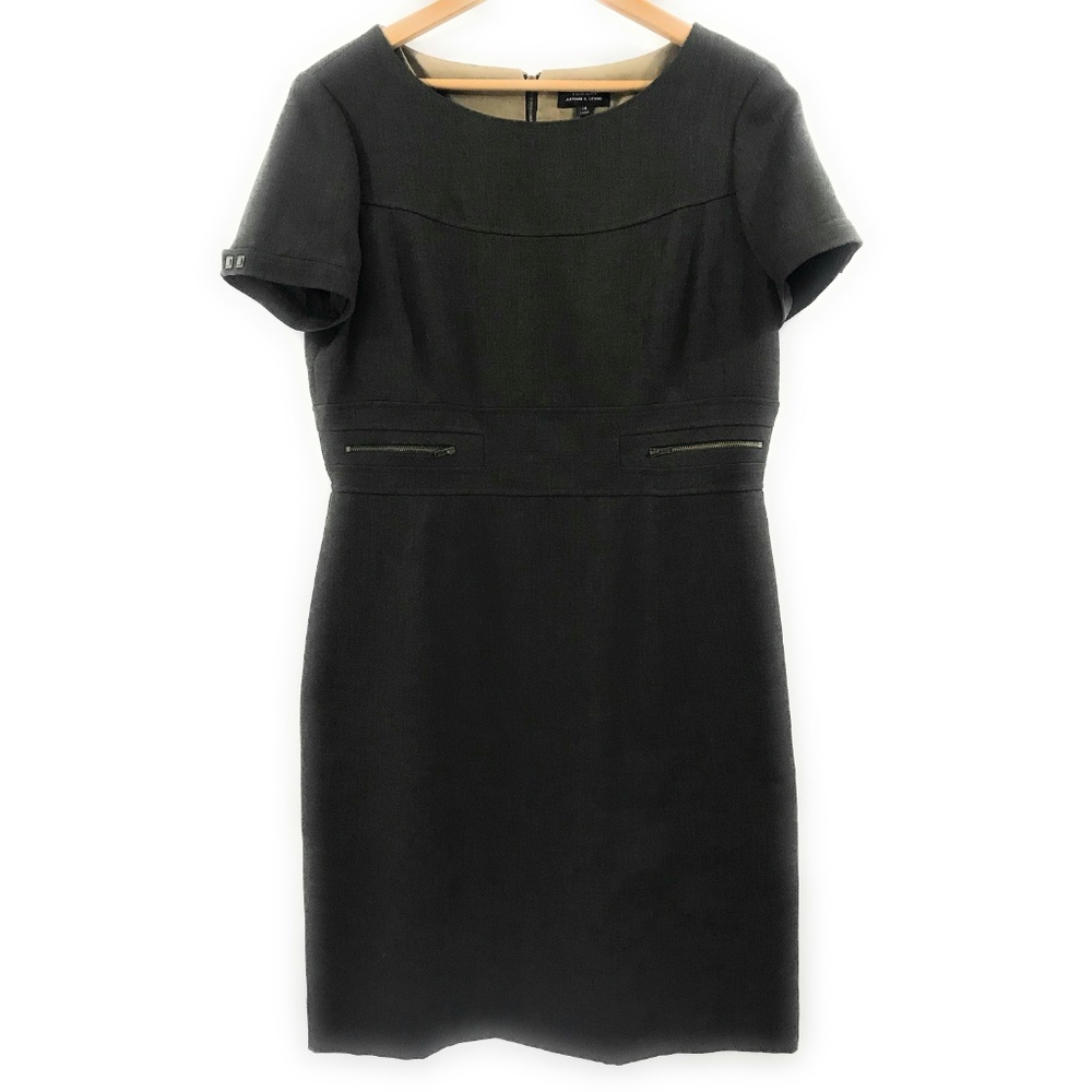 Tahari Womens Army Green Midi Dress, Size 14